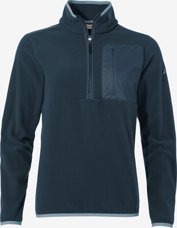 VAUDE Athletic Sweater 'Rosemoor ' in Blue: front