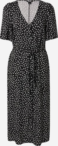 Monki - Vestido camisero en negro: frente