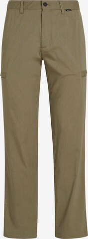 Calvin Klein Regular Pants in Green: front