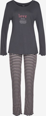 VIVANCE Pajama 'VD Love PJ' in Grey: front