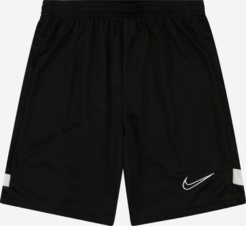 NIKE Regular Workout Pants 'Academy' in Black: front