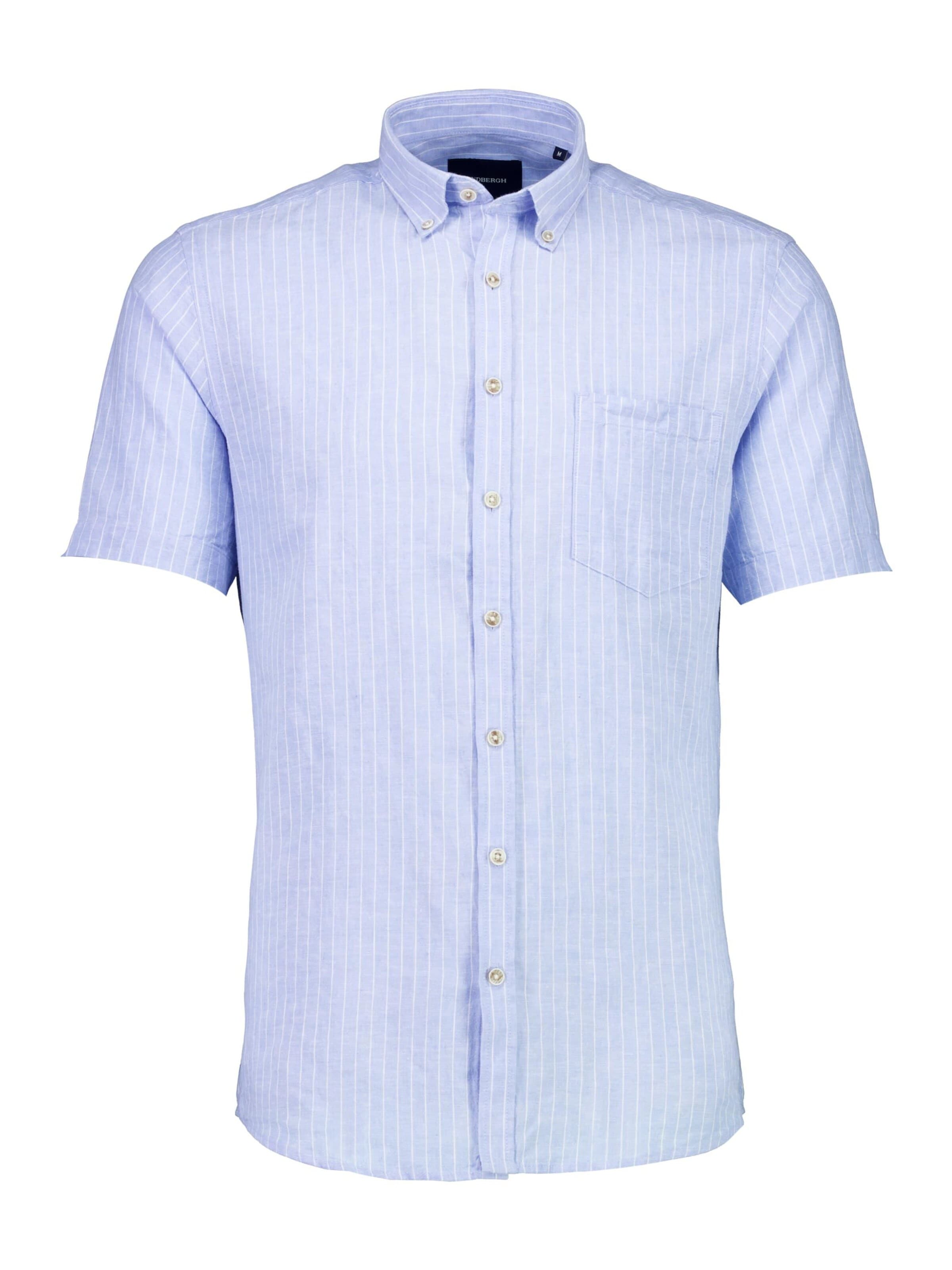 Coupe regular Chemise Lindbergh en bleu : devant