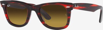 Ray-Ban Солнцезащитные очки 'Wayfarer' в Коричневый: спереди