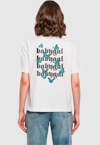 Mister Tee Футболка 'Babygal' в Белый: спереди
