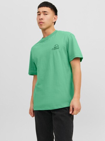 T-Shirt JACK & JONES en vert : devant