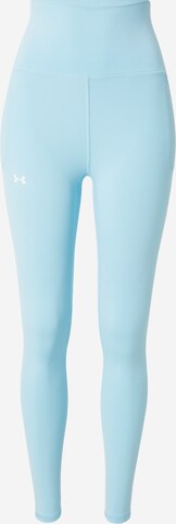 UNDER ARMOUR - Skinny Calças de desporto 'Meridian' em azul: frente