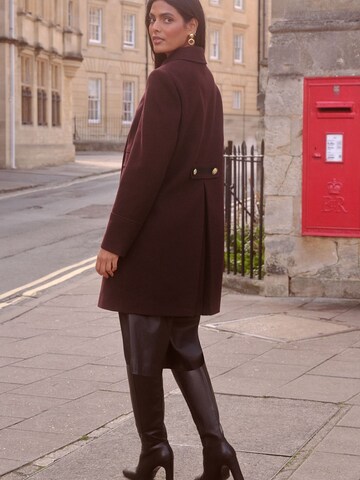 Manteau mi-saison love & roses en rouge