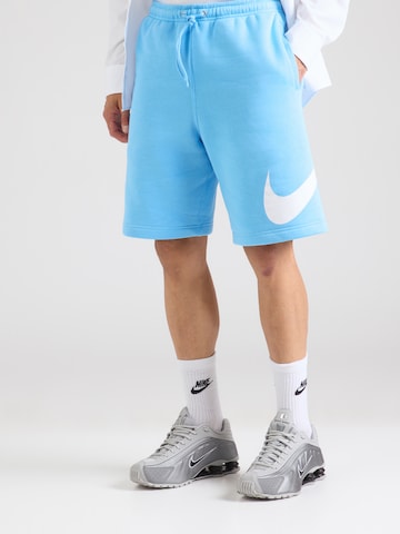 Nike Sportswear - Loosefit Calças 'CLUB' em azul: frente