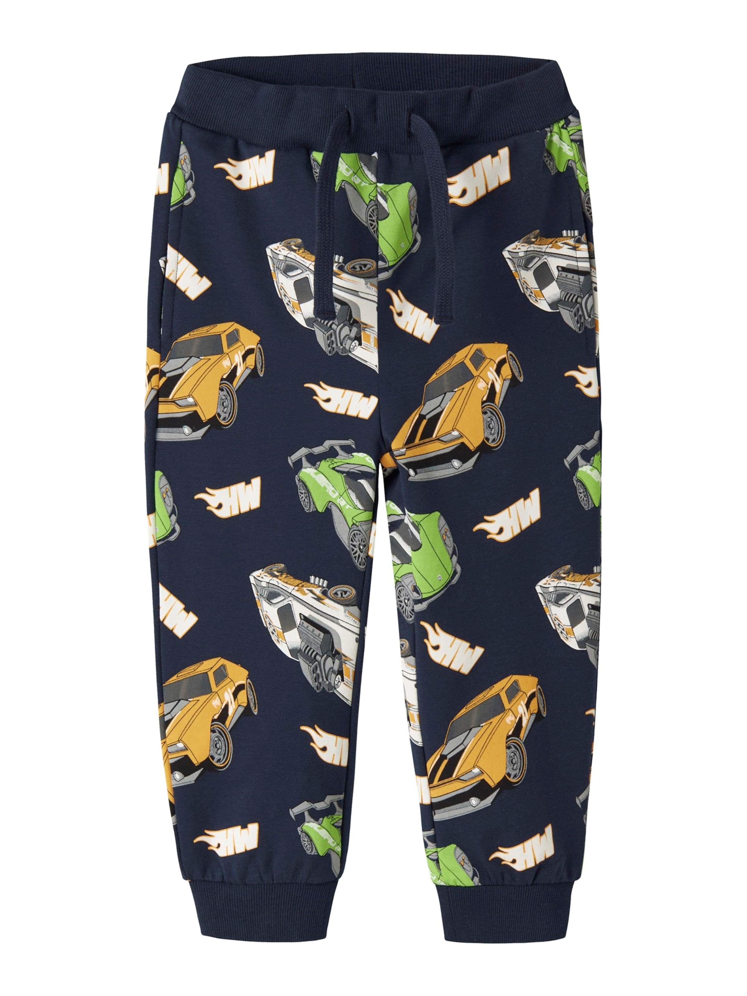 NAME IT - Tapered Pantalón 'NMMNATH HOTWHEELS' en azul: frente