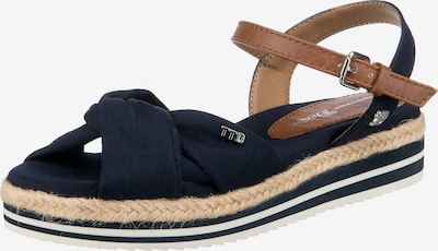 TOM TAILOR DENIM Páskové sandály - tmavě modrá / hnědá, Produkt