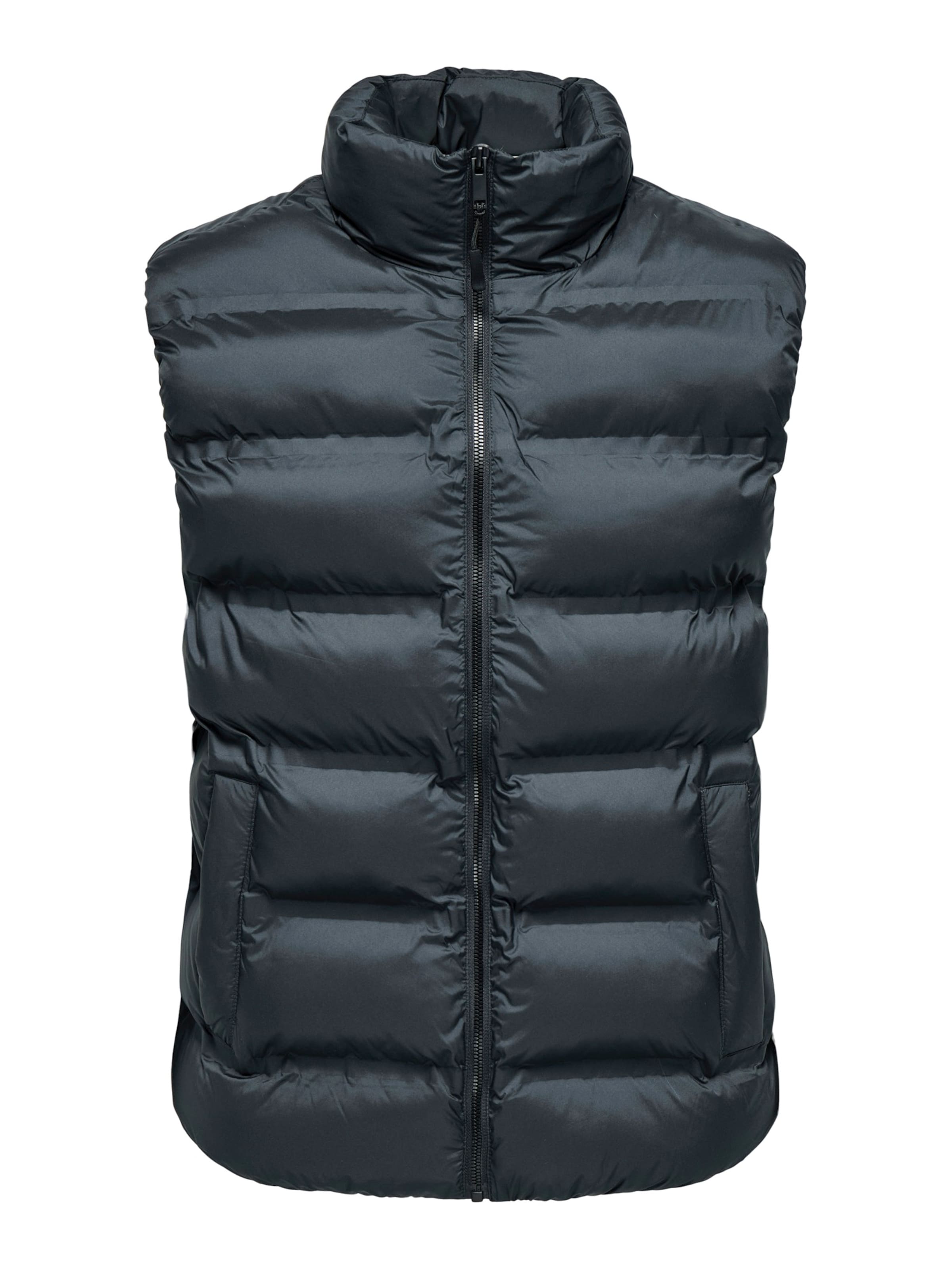 Only & Sons Vest 'UNION', värv must: eest vaates