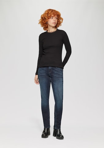Coupe slim Jean 'Catie' QS en bleu : devant