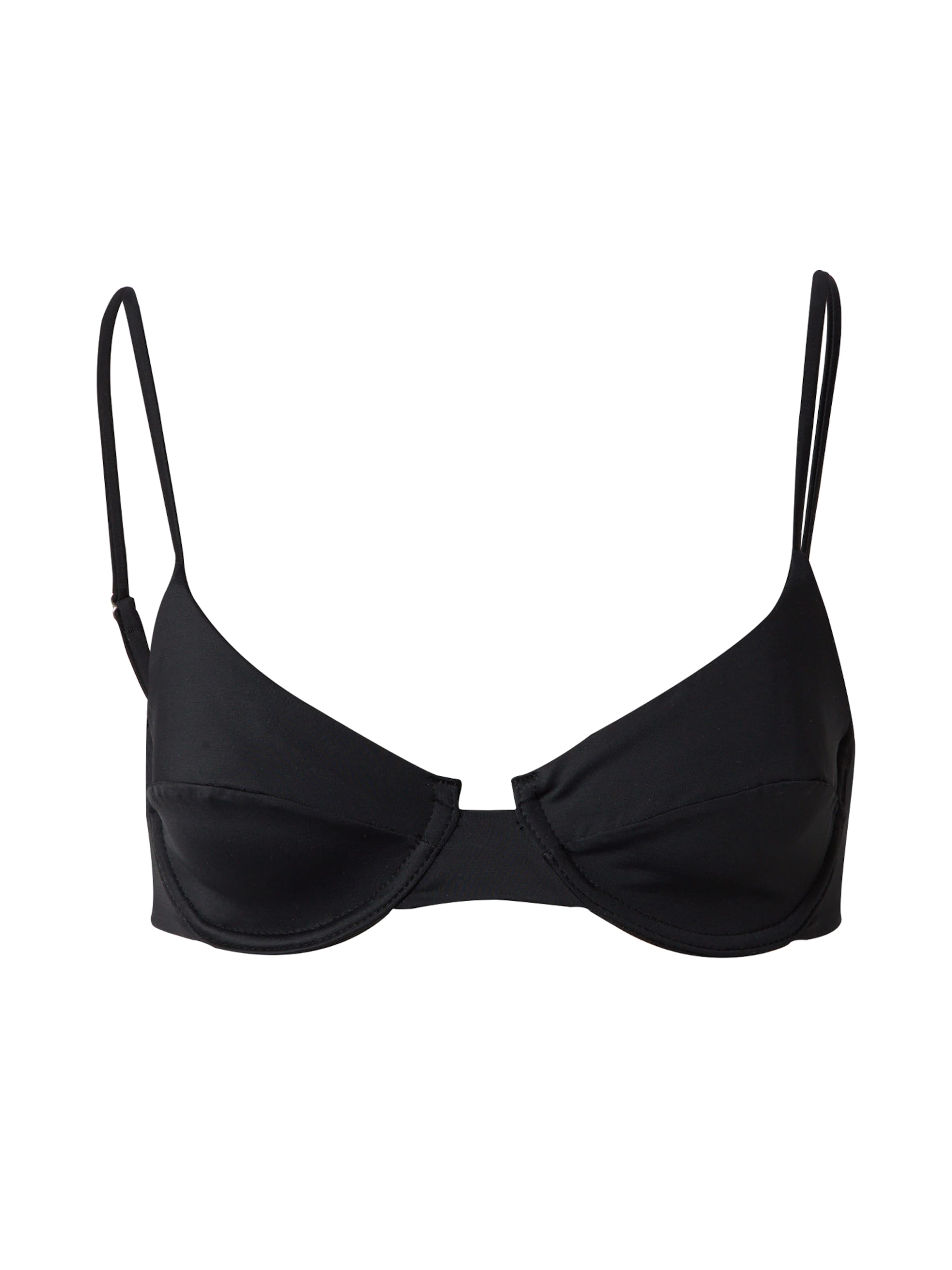 EDITED Балконет Верх бикини 'Ike' в Черный: спереди