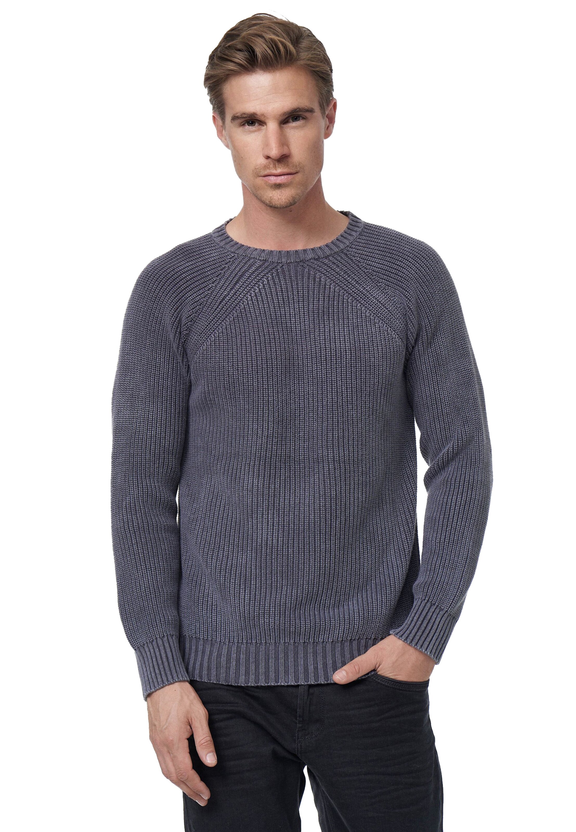Rusty Neal Pullover in Grau: Vorderseite