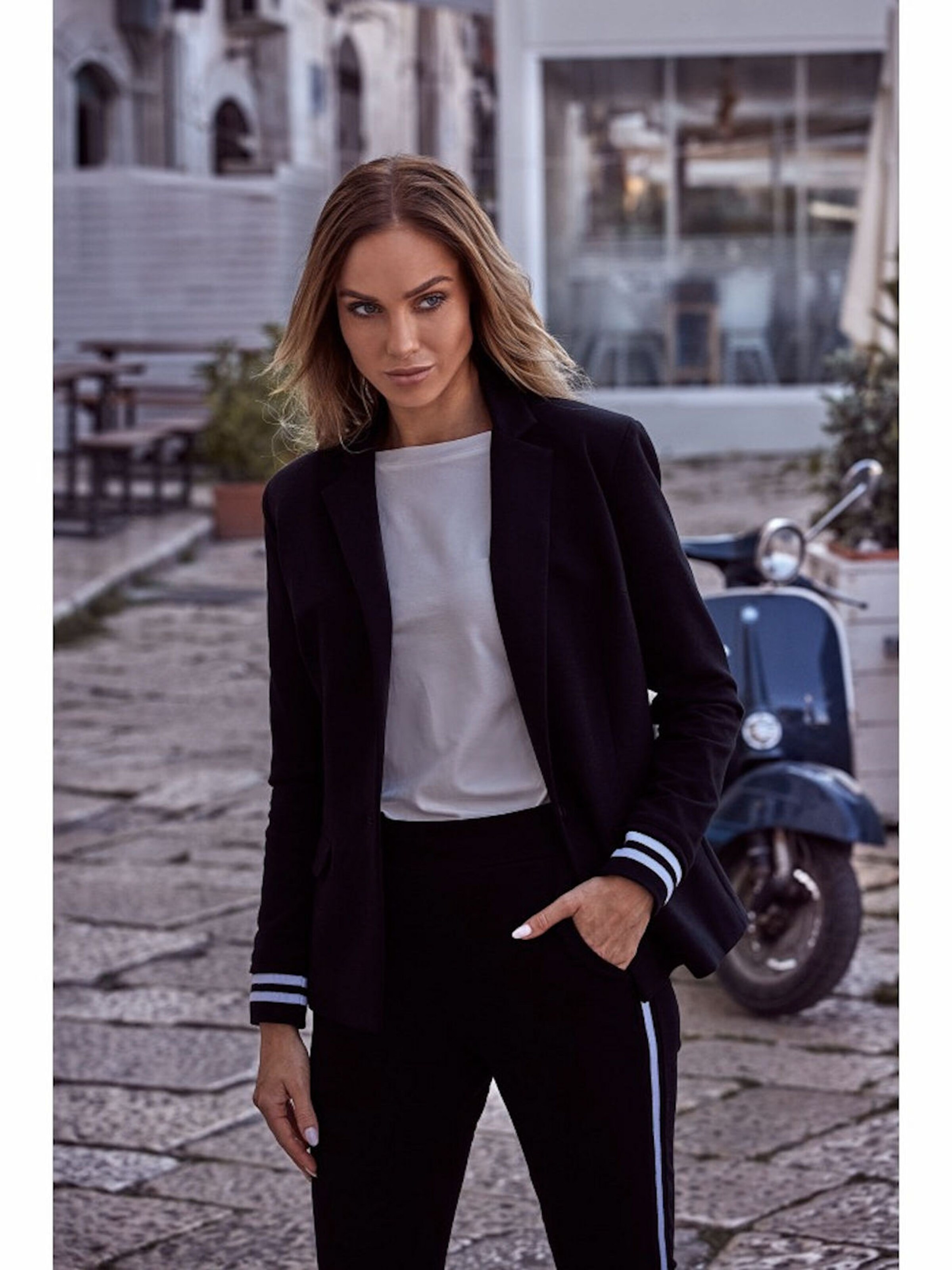 Numoco Blazer 'Sportliche Eleganz'‌‌‌‌‌‌ in Schwarz