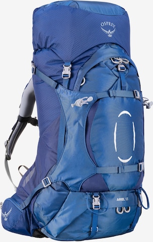 Osprey Sports Backpack 'Ariel 55' in Blue: front