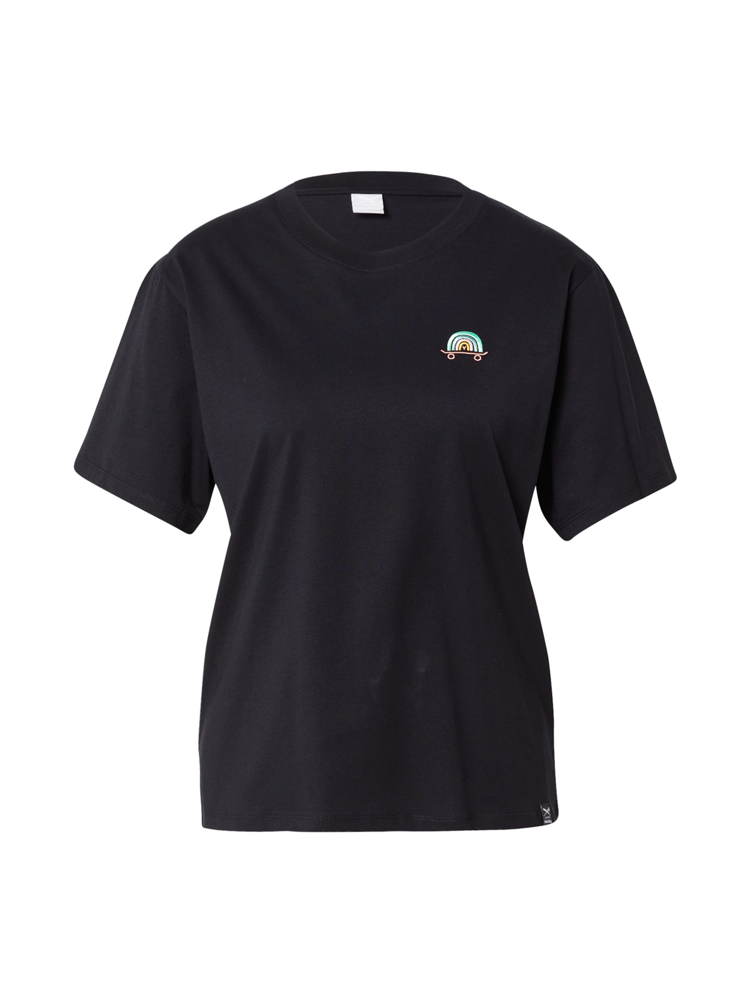 Iriedaily Μπλουζάκι 'Skate Heart' σε μαύρο: μπροστά