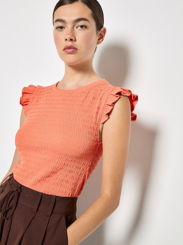 T-shirt Apricot en rose : devant