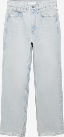 Wide leg Jeans 'Matilda' de la MANGO pe albastru: față