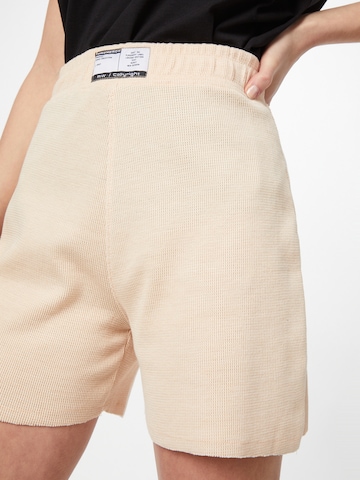 Public Desire Regular Trousers in Beige