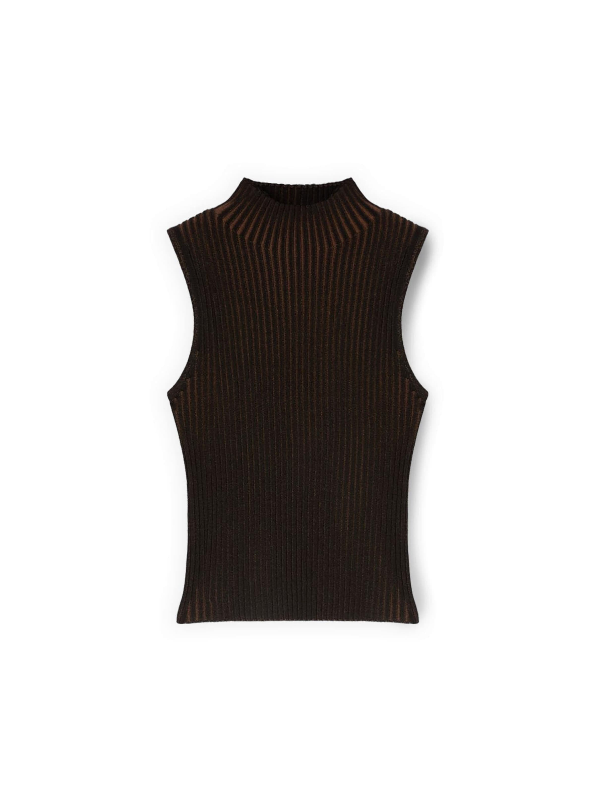 Tops en tricot MOTIVI en marron : devant