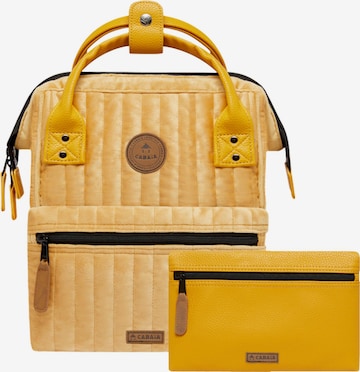 Cabaia Backpack 'Adventurer' in Yellow: front