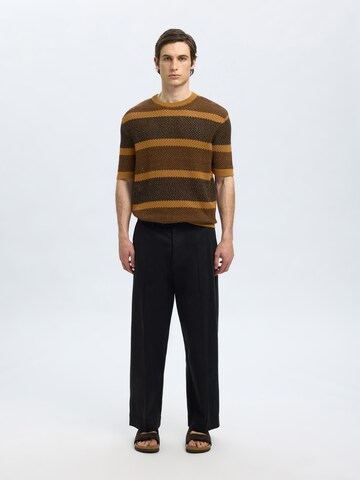 Pull-over 'SLHGINGER' SELECTED en marron