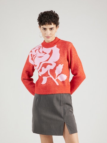 Pullover di Monki in rosso: frontale