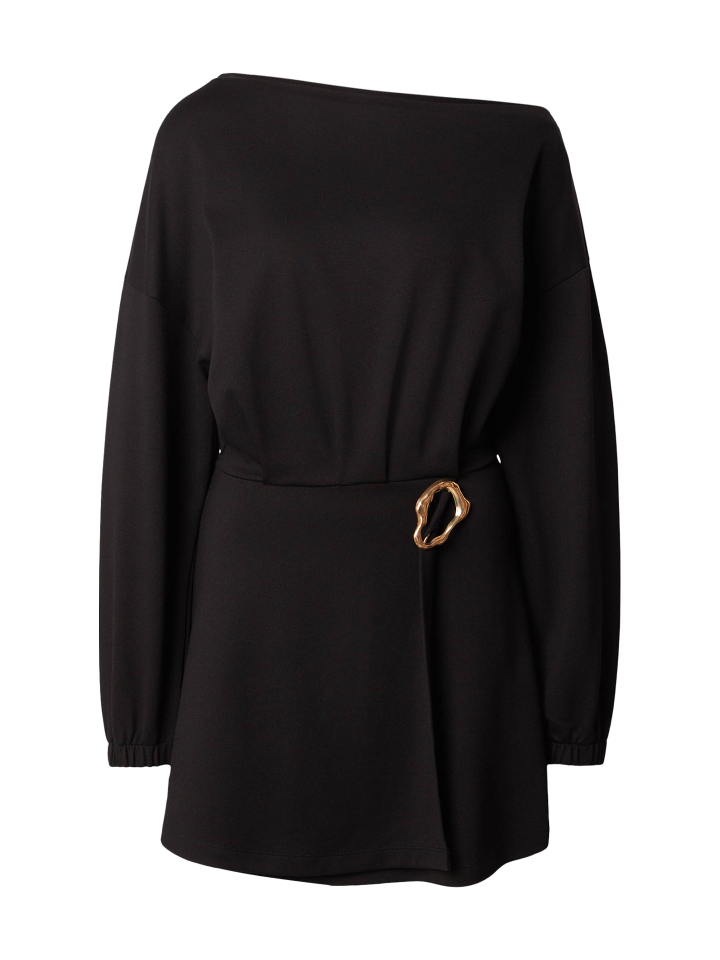 ABOUT YOU Jurk 'Saskia' in Zwart: voorkant