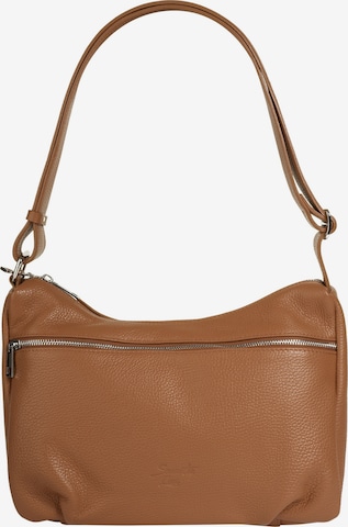 Sac bandoulière Samantha Look en marron : devant