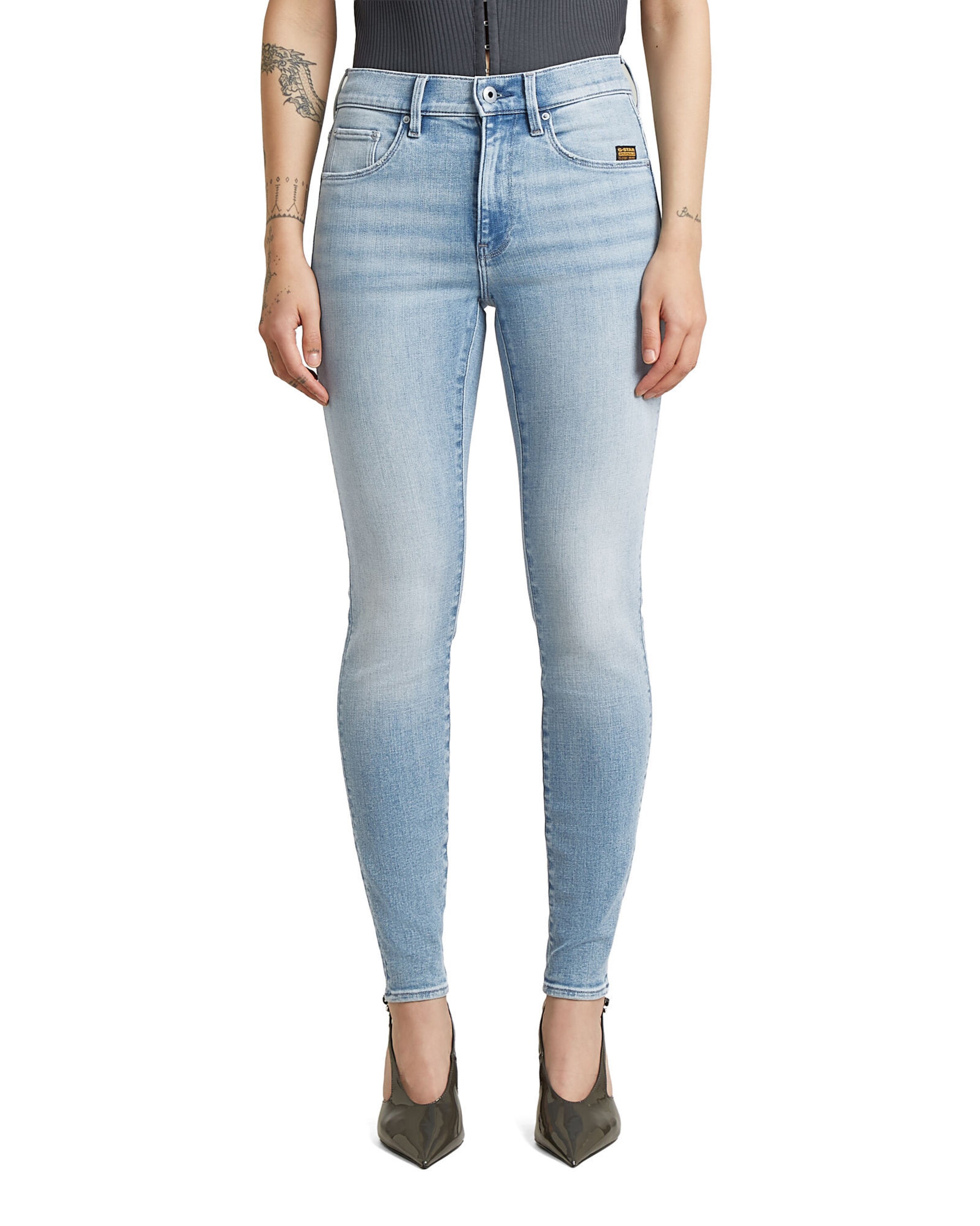 G-STAR Skinny Jeans - '3301 Skinny Jeans' in Blau: Vorderseite