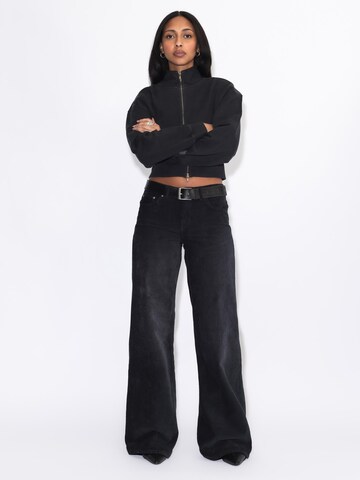 Dr. Denim Regular Jeans 'Rhue Low Wide' in Black