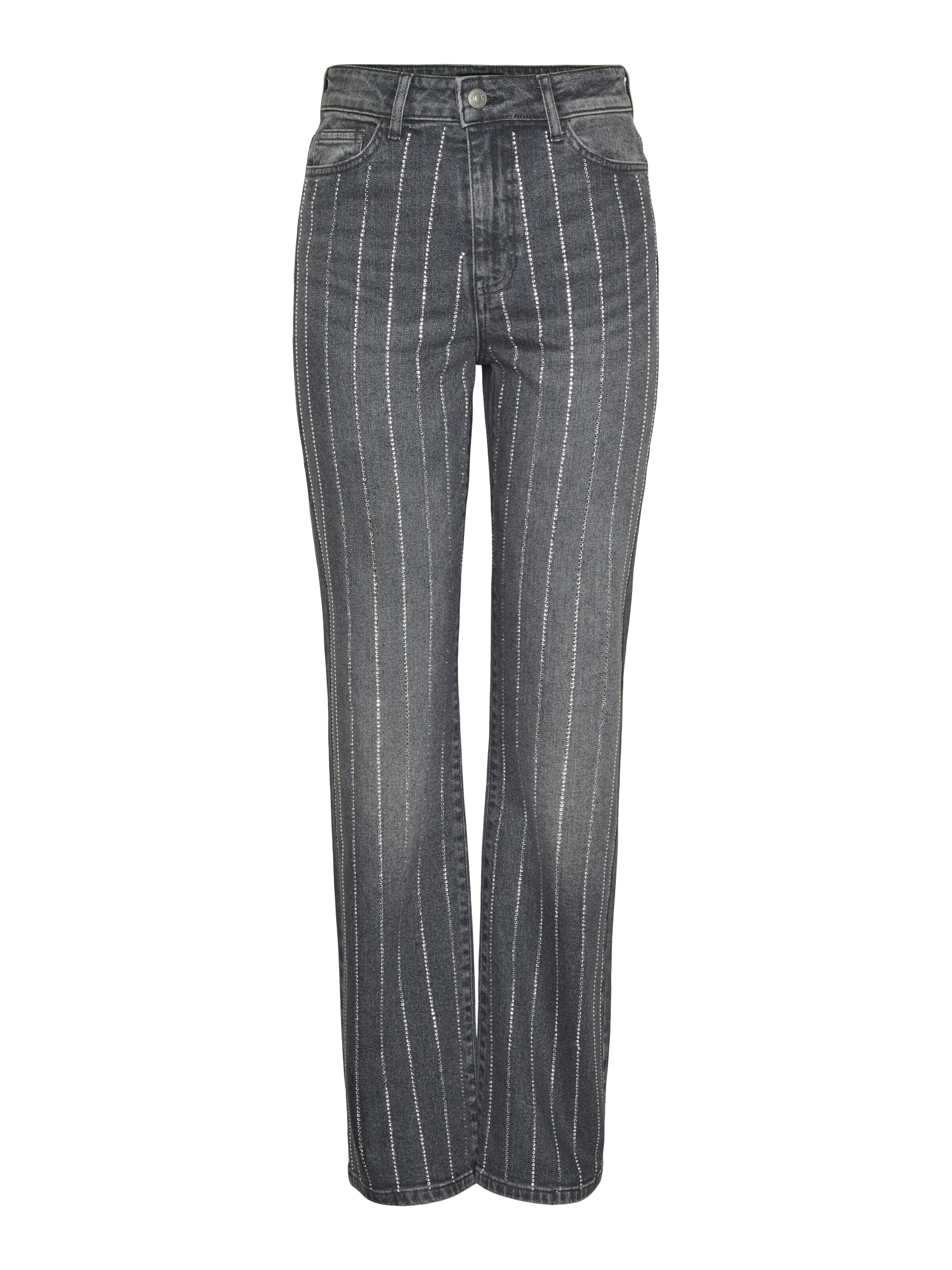 PIECES Regular Jeans 'Siffi' in Grau: Vorderseite