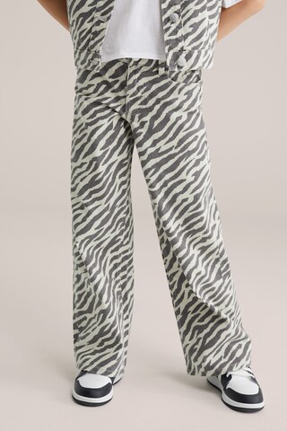 WE Fashion Wide leg Jeans in Beige: front