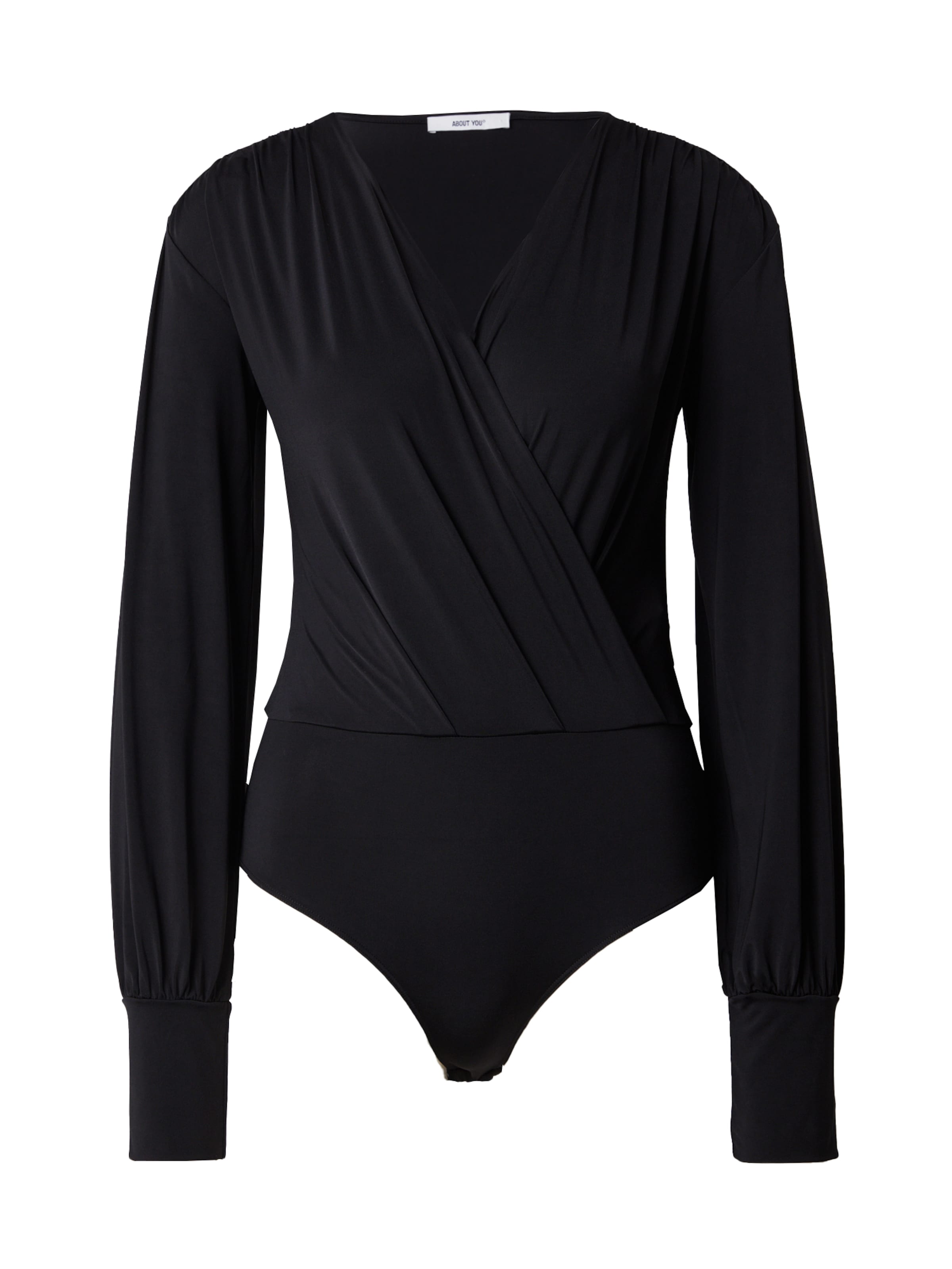 ABOUT YOU Shirt Bodysuit 'Kim' in Black: front