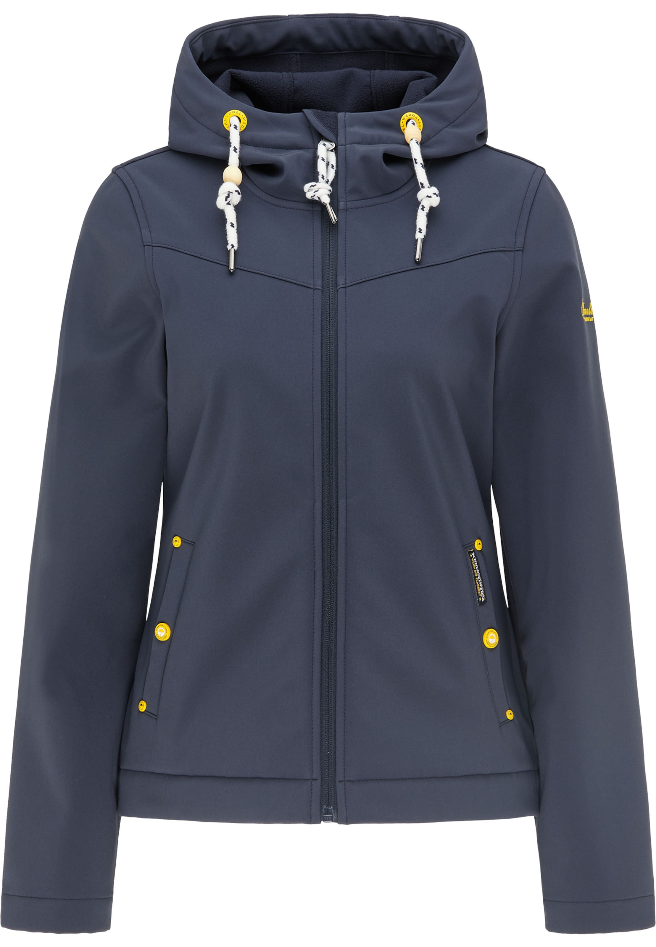 Veste fonctionnelle Schmuddelwedda en bleu : devant