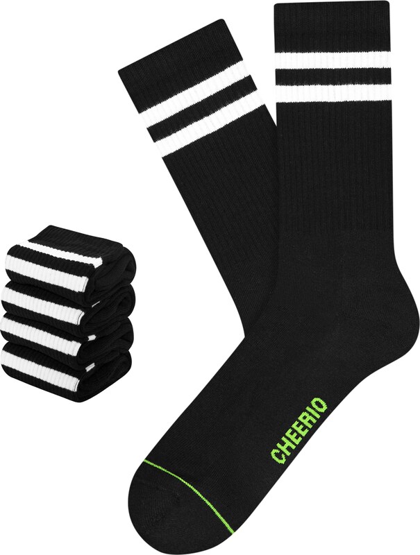 CHEERIO* Socken 'TENNIS TYPE 4P' in Schwarz PP6518 CHEERIO* Socken 'TENNIS TYPE 4P' in Schwarz PP6518