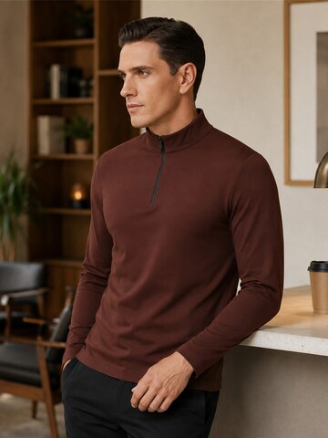 ALLTHEMEN Shirt 'Fluss' in Brown