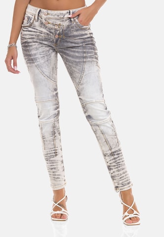 CIPO & BAXX Slimfit Jeans in Grau
