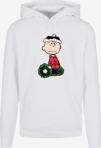 Merchcode Sweatshirt 'Peanuts Wreath' in Wit: voorkant
