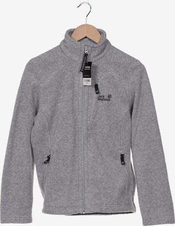 JACK WOLFSKIN Sweatshirt & Zip-Up Hoodie in L in Grey: front