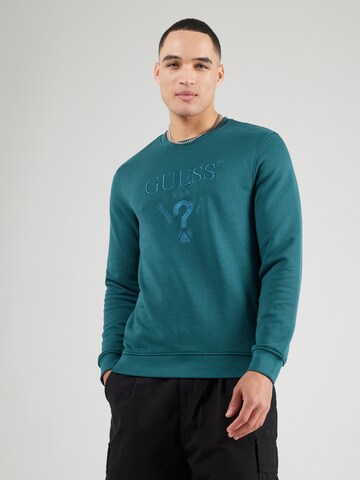 GUESS - Sudadera 'BEAU' en verde: frente