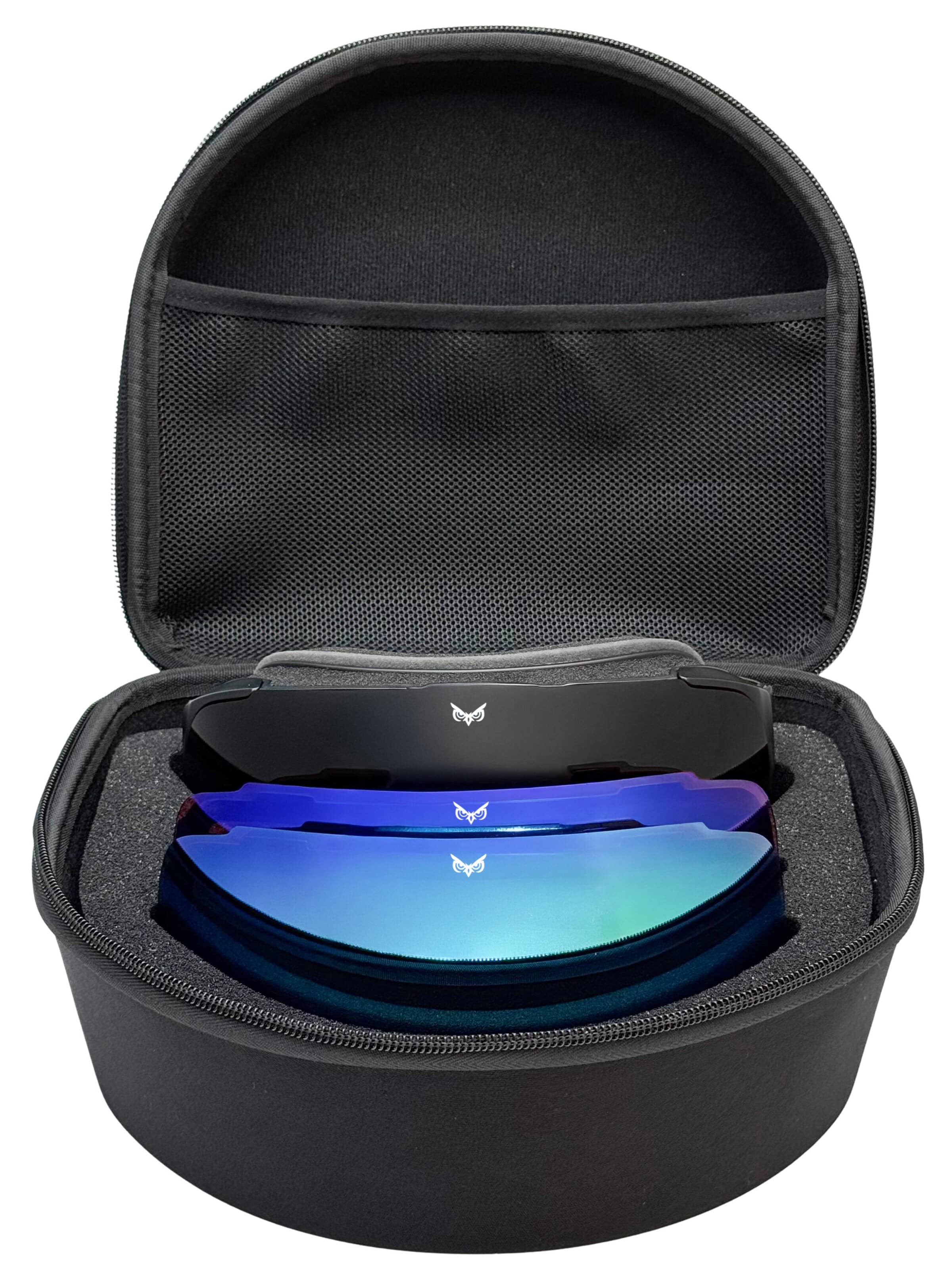 OWL Eyewear Sports Glasses in Black: front
