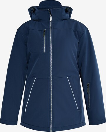 usha BLUE LABEL Outdoorjas in Blauw: voorkant