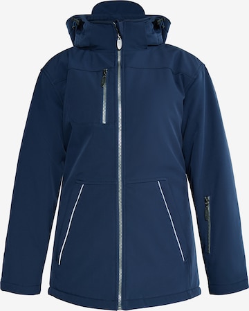 usha BLUE LABEL Outdoorjas in Blauw: voorkant