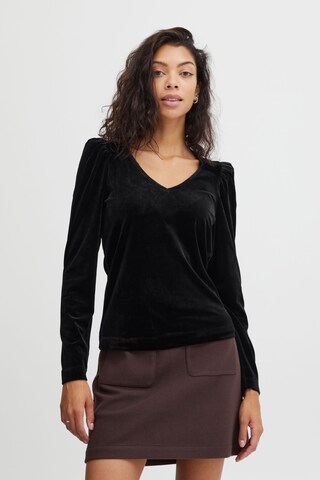 b.young Shirt 'By perlina' in Zwart: voorkant