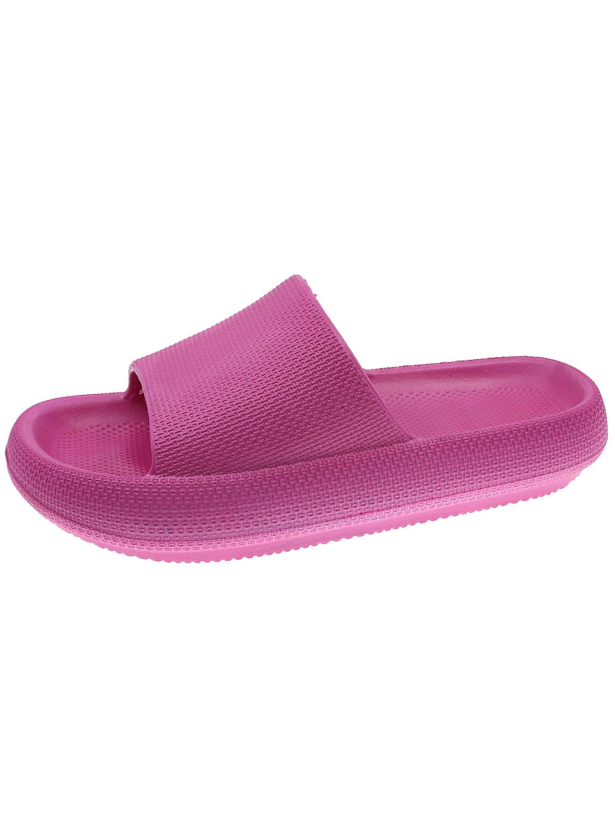 Beppi Strand-/badschoen 'Slipper' in Roze: voorkant