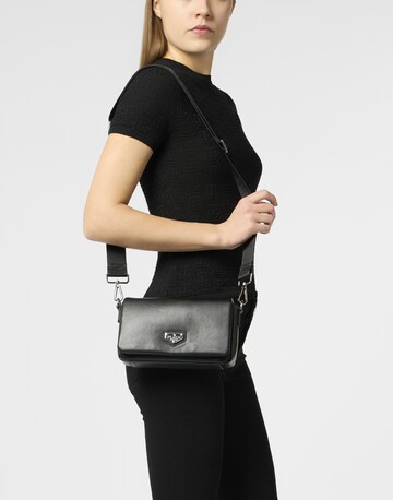 Philipp Plein - Bolso de hombro en negro: frente
