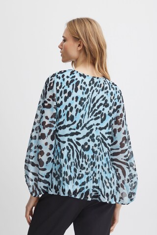 ICHI Bluse in Blau