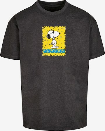 T-Shirt 'Peanuts - Player' Merchcode en gris : devant